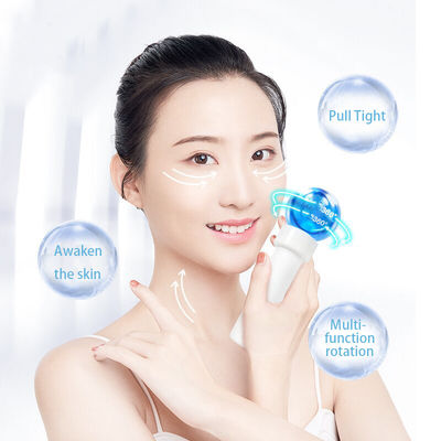 Customizable Face Skin Care Ice Globes 360 Rotating Cooling Roller for Daily Skincare Tightening and Puffiness Reduction