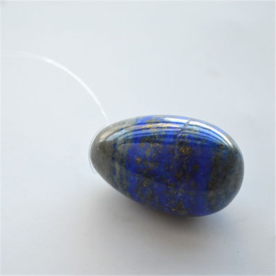 Set of 3 Lapis Lazuli Stone Eggs Natural Kegel Exercise Eggs Gemstone Jade Yoni Eggs Drilled or Undrilled 3 Sizes Made