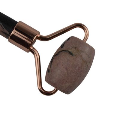 Facial Massager Rhodonite Stone Jade Roller Gua Sha for Muscle Massage Anti-aging 100% Natural Gemstone Custom Logo Home