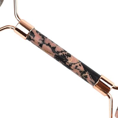 Facial Massager Rhodonite Stone Jade Roller Gua Sha for Muscle Massage Anti-aging 100% Natural Gemstone Custom Logo Home