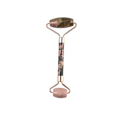Facial Massager Rhodonite Stone Jade Roller Gua Sha for Muscle Massage Anti-aging 100% Natural Gemstone Custom Logo Home
