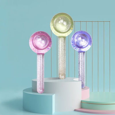Anti-Ageing Facial Massage Tool Ice Globes Glitters for Cooling Face Neck and Eyes Tighten Skin Borosilicate Glass