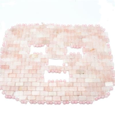 Customized Logo Natural Beauty Jade Stone Mask Pink Rose Quartz Goddess Face Mask Facial Mask
