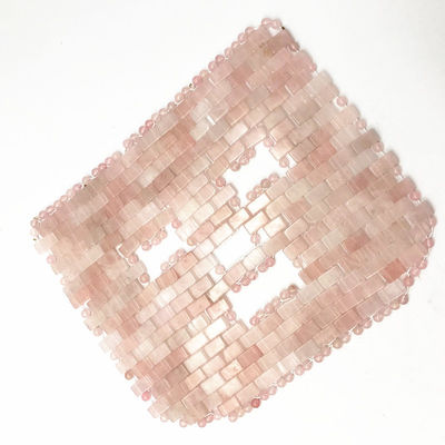 Customized Logo Natural Beauty Jade Stone Mask Pink Rose Quartz Goddess Face Mask Facial Mask