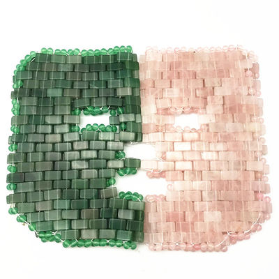Customized Logo Natural Beauty Jade Stone Mask Pink Rose Quartz Goddess Face Mask Facial Mask