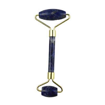 Blue Sodalite Face Guasha Roller 100% Natural Crystal Gua Sha Massager for Skin Care and Spa Massage