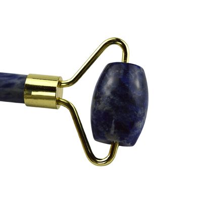 Blue Sodalite Face Guasha Roller 100% Natural Crystal Gua Sha Massager for Skin Care and Spa Massage