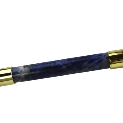Blue Sodalite Face Guasha Roller 100% Natural Crystal Gua Sha Massager for Skin Care and Spa Massage