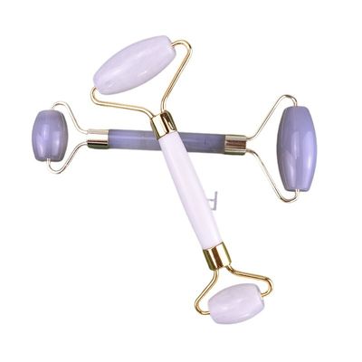 Massage Tools Best Seller Natural White Jade Guasha Roller Massage Face Ball Gua Sha Roller Massager For Facial Massager
