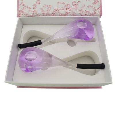 2024 Ice Globe Glass Beauty Ice Facial Massage Tools Purple Massage Ball for Woman Eyes Neck Asmr from Popular Products