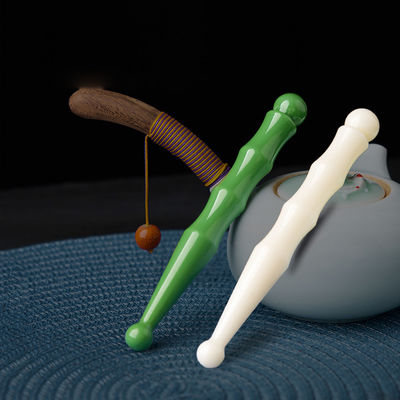 14.5cm Resin Double Head Acupoint Stick for Facial Massage and Lymphatic Stimulation Tool