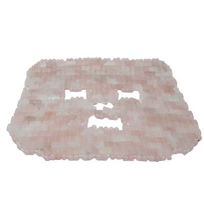 Polished Face Mask Natural Gemstone Jade Sleep Mask Rose Quartz Eye Anti-Aging Hot or Cold Using Stone