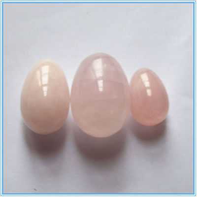 Middle Size Rose Quartz Yoni Eggs 2024 Trending Product for Rehabilitation Therapy