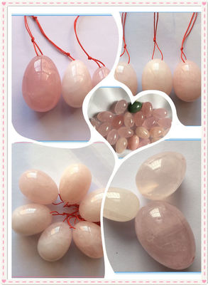 Middle Size Rose Quartz Yoni Eggs 2024 Trending Product for Rehabilitation Therapy