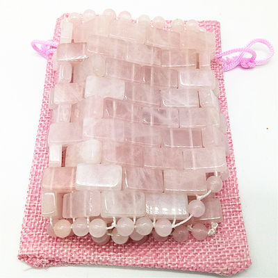 OEM Accepted Pink Rose Quartz Eye Mask Natural Gemstone Jade Sleep Mask for Anti-Aging Hot or Cold in 2024