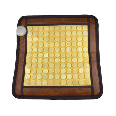 PU Leather Covered Natural Jade Cushion for Body Massage Keeping You Warm in Winter and Cool in Summer
