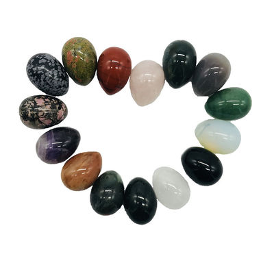 Colorful Folk Art Style Natural Gemstone Jade Yoni Eggs The Perfect Addition to Your Vaginal Health Routine