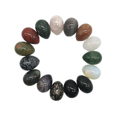 Colorful Folk Art Style Natural Gemstone Jade Yoni Eggs The Perfect Addition to Your Vaginal Health Routine