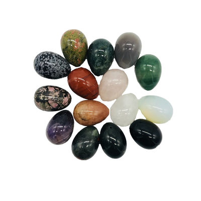 Colorful Folk Art Style Natural Gemstone Jade Yoni Eggs The Perfect Addition to Your Vaginal Health Routine
