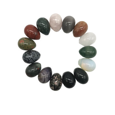 Colorful Folk Art Style Natural Gemstone Jade Yoni Eggs The Perfect Addition to Your Vaginal Health Routine