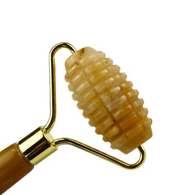 Facial Massager Yellow Jade Custom Gemstone Jade Roller for Face and Neck Massage