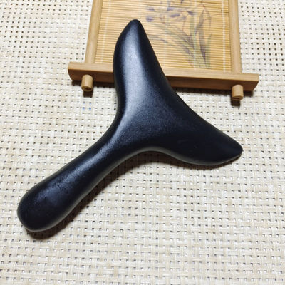 ISO9001 Certified Body Massager Natural Bian Stone Gua Sha Scraping Board for Back Massage and Meridian Brush