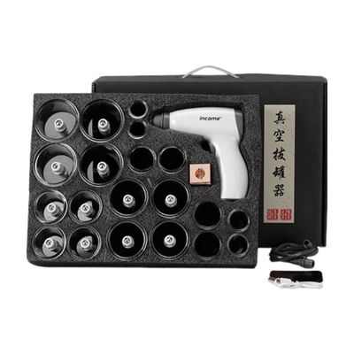 20-Piece Set Electric Guasha Cupping Suction Massager for Body Massage Meridian Treatment Relax Tool ABS Material