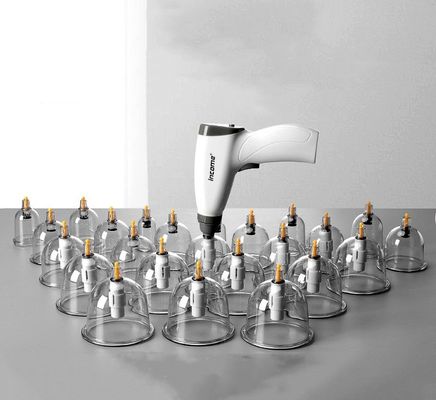20-Piece Set Electric Guasha Cupping Suction Massager for Body Massage Meridian Treatment Relax Tool ABS Material