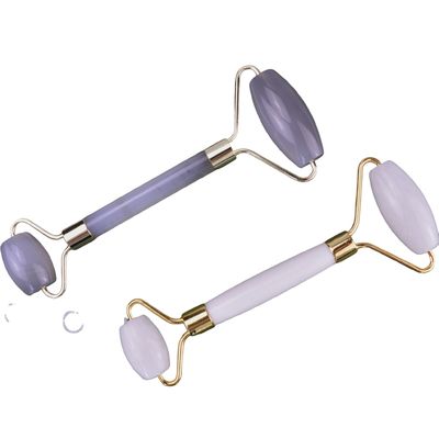 Natural White Jade Roller Guasha Face Beauty Massager Facial Gua Sha Massage Tools Anti Aging Custom Logo for Face Massage