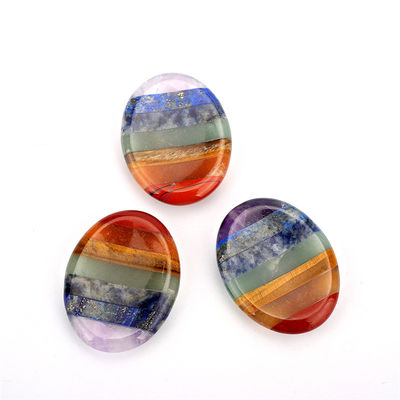 Chakra Balancing Essential Natural Worry Stone Finger Massage Tool with 45*35*8mm Size and ISO9001 Certificate