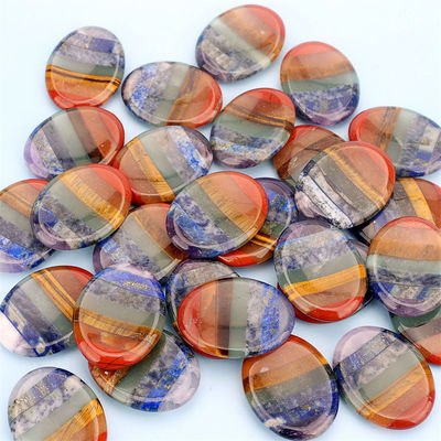 Chakra Balancing Essential Natural Worry Stone Finger Massage Tool with 45*35*8mm Size and ISO9001 Certificate