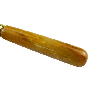 Face Massage Equipment Natural Yellow Jade Facial Guasha Roller For Massage Tools Beauty Tools
