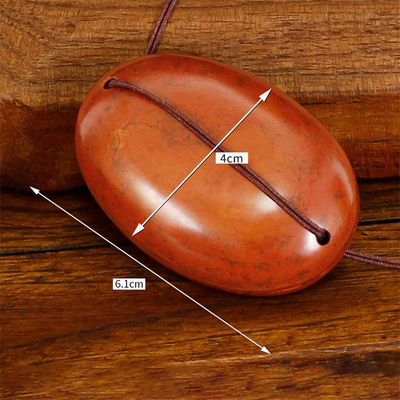 Natural Red Bian Stone Eye Mask for Full-body Massage Energy Stone Hot and Cold Compress Eye Fatigue Relief Tool