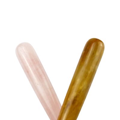 Facial Massager Natural Rose Quartz Jade Roller 100% Crystal for Face and Eye Massage Beauty Products