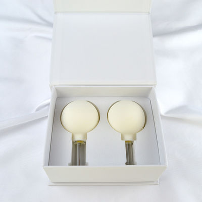 2023 Arrivals 2 Pieces Glass Silicone Cupping Set Massage Vacuum Suction Cupping Cups For Face by Rubber and Massage Hammer