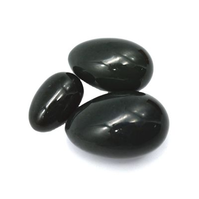 Certified Green Nephrite Jade Yoni Eggs for Women Kegel Made in 43*30mm Size Regional Feature
