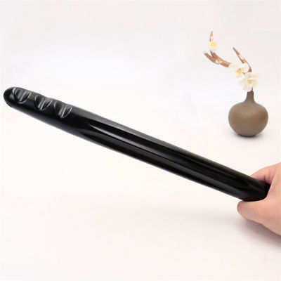 Black Bian Stone Body Massage Wand for Effective Meridian Dredging and Lymphatic Drainage Improvement