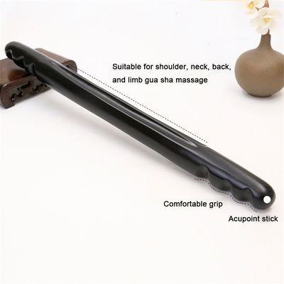 Black Bian Stone Body Massage Wand for Effective Meridian Dredging and Lymphatic Drainage Improvement