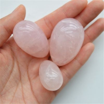 Rose Quartz Yoni Eggs for Women's PC Muscle Training and Kegel Exercise