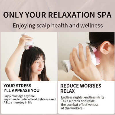 Ceramic Head Massager 2024 Fully Automatic Wireless Mini Massager Meridians Healthcare Hair Brush Head Massage Relax Tool