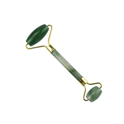 Face Massage Equipment Green Aventurine Gua Sha Jade Roller Stone Guasha Roller for Facial Massager
