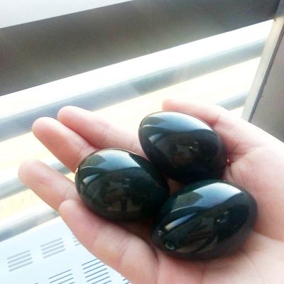 Crystal Loose Beads Material Green Nephrite Jade Yoni Eggs for Vaginal Tightening and Strengthening