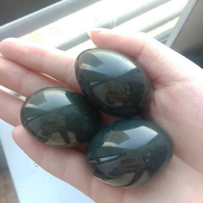 Crystal Loose Beads Material Green Nephrite Jade Yoni Eggs for Vaginal Tightening and Strengthening