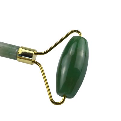 Face Massage Equipment Green Aventurine Gua Sha Jade Roller Stone Guasha Roller for Facial Massager