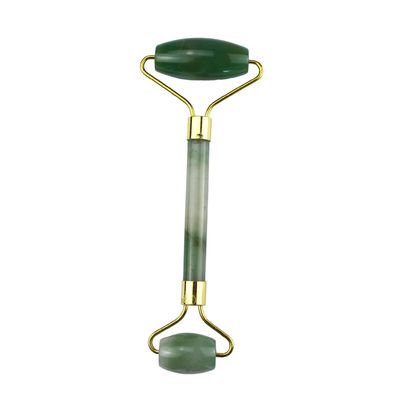 Face Massage Equipment Green Aventurine Gua Sha Jade Roller Stone Guasha Roller for Facial Massager