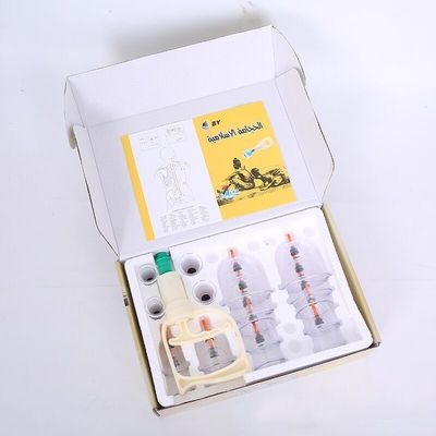 18 Pieces Chinese Body Cupping Jars Kit for Suction Cupping Massage Therapy Medical Massage Cupping Sets