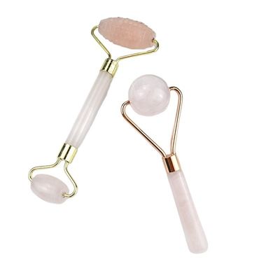 Rose Quartz Facial Gua Sha Roller and Natural Stone Scraping Plate Your Secret to a Relaxing Face Massage