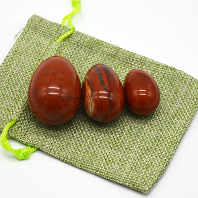 Red Jasper Eggs Natural Stones Healing Stones Craft Kegel Exercise For Women Crystal Yoni Eggs Sets Regional Feature