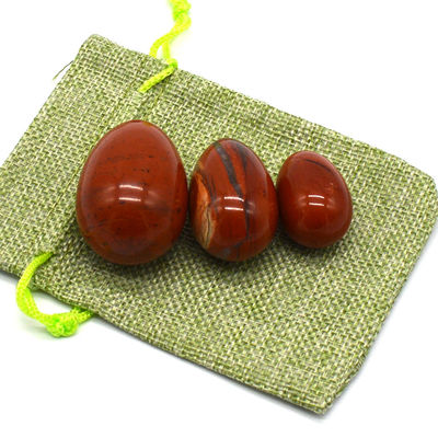 Red Jasper Eggs Natural Stones Healing Stones Craft Kegel Exercise For Women Crystal Yoni Eggs Sets Regional Feature