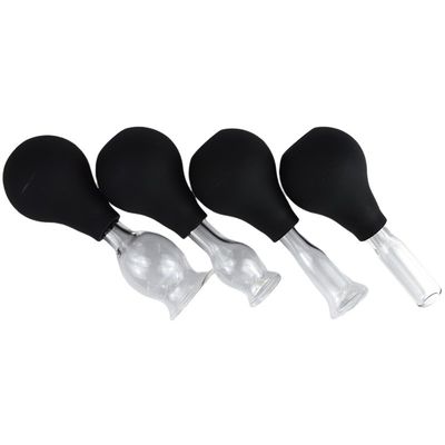 Massage Tools Silicone Glass Suction Cupping Set for Face Guasha Wrinkle Removal Skin Care Spa Beauty Salon Therapy Cups